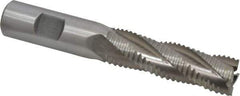 Interstate - 3/4" Diam, Coarse Pitch, 2-1/2" LOC, 4 Flute Cobalt Roughing Square End Mill - Uncoated, 4-3/4" OAL, 3/4" Shank Diam, Single End - Eagle Tool & Supply