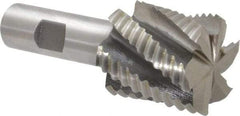 Interstate - 1-1/2" Diam, Coarse Pitch, 1-1/2" LOC, 6 Flute Cobalt Roughing Square End Mill - Uncoated, 3-3/4" OAL, 3/4" Shank Diam, Single End - Eagle Tool & Supply
