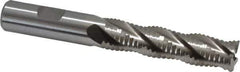 Interstate - 5/8" Diam, Coarse Pitch, 2-1/2" LOC, 4 Flute Cobalt Roughing Square End Mill - Uncoated, 4-5/8" OAL, 5/8" Shank Diam, Single End - Eagle Tool & Supply