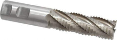 Interstate - 1" Diam, Coarse Pitch, 3" LOC, 5 Flute Cobalt Roughing Square End Mill - Uncoated, 5-1/2" OAL, 1" Shank Diam, Single End - Eagle Tool & Supply