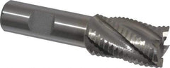 Interstate - 1" Diam, Coarse Pitch, 1-1/2" LOC, 5 Flute Cobalt Roughing Square End Mill - Uncoated, 3-3/4" OAL, 3/4" Shank Diam, Single End - Eagle Tool & Supply