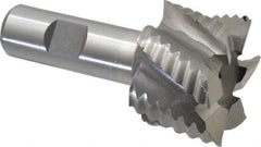 Interstate - 1-3/4" Diam, Coarse Pitch, 1-1/8" LOC, 6 Flute Cobalt Roughing Square End Mill - Uncoated, 3-3/8" OAL, 3/4" Shank Diam, Single End - Eagle Tool & Supply