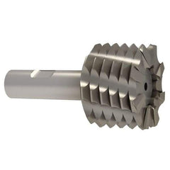 Interstate - 2" Diam, Coarse Pitch, 1-1/8" LOC, 8 Flute Cobalt Roughing Square End Mill - Uncoated, 3-3/8" OAL, 3/4" Shank Diam, Single End - Eagle Tool & Supply