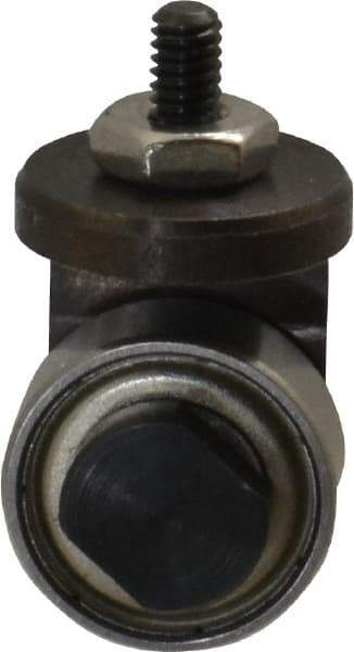 SPI - #4-48, 1/2" Ball Diam, Steel Roller Contact Point - 1/2" Contact Point Length, Use with Dial Indicators - Eagle Tool & Supply