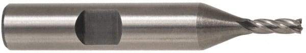 Hertel - 32mm, 2" LOC, 1" Shank Diam, 4-1/2" OAL, 4 Flute, Cobalt Square End Mill - Single End, Uncoated, 30° Helix, Centercutting, Right Hand Cut - Eagle Tool & Supply