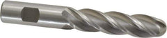 Interstate - 3/4" Diam, 3" LOC, 4 Flute High Speed Steel Ball End Mill - Uncoated, Single End, 5-1/4" OAL, 3/4" Shank Diam, Spiral Flute - Eagle Tool & Supply