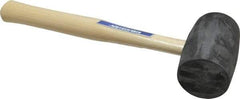 Vaughan Bushnell - 1-1/4 Lb Head Rubber Mallet - 10-5/8" OAL, Wood Handle - Eagle Tool & Supply