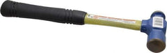 Vaughan Bushnell - 1 Lb Head Ball Pein Hammer - Fiberglass Handle, 12" OAL, Fiberglass with Cushion Grip - Eagle Tool & Supply