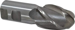 Interstate - 1-1/2" Diam, 2" LOC, 4 Flute High Speed Steel Ball End Mill - Uncoated, Single End, 4-1/2" OAL, 1-1/4" Shank Diam, Spiral Flute - Eagle Tool & Supply