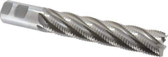 Interstate - 1-1/4" Diam, Coarse Pitch, 6" LOC, 6 Flute Cobalt Roughing Square End Mill - Uncoated, 8-1/2" OAL, 1-1/4" Shank Diam, Single End, Centercutting - Eagle Tool & Supply