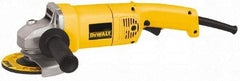 DeWALT - 5" Wheel Diam, 10,000 RPM, Corded Angle & Disc Grinder - 5/8-11 Spindle, 12 Amps - Eagle Tool & Supply