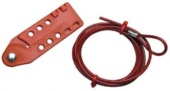Brady - Cable Lockouts Cable Length (Feet): 6 Number of Lockout Points: 6 - Eagle Tool & Supply