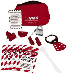 NMC - 20 Piece Electrical Lockout Kit - Keyed Differently, Comes in Pouch - Eagle Tool & Supply