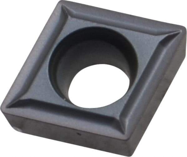 Kennametal - CCMT32.51 LF Grade KC5025 Carbide Turning Insert - TiAlN Finish, 80° Diamond, 3/8" Inscr Circle, 5/32" Thick, 1/64" Corner Radius - Eagle Tool & Supply