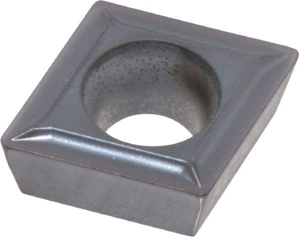 Kennametal - CPMT32.51 LF Grade KC5025 Carbide Turning Insert - TiAlN Finish, 80° Diamond, 3/8" Inscr Circle, 5/32" Thick, 1/64" Corner Radius - Eagle Tool & Supply