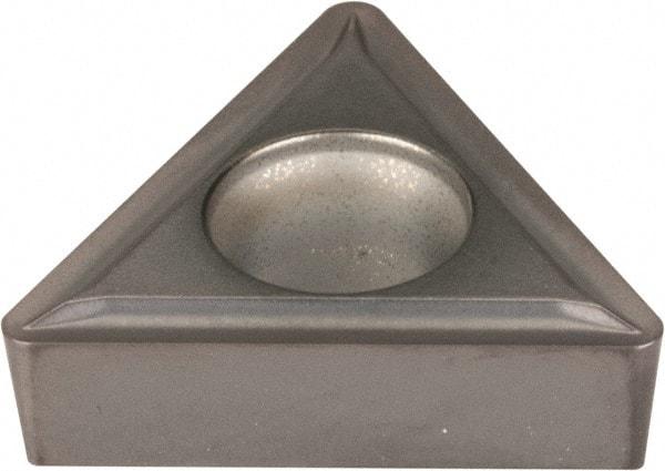 Kennametal - TCMT32.52 LF Grade KC5025 Carbide Turning Insert - TiAlN Finish, 60° Triangle, 3/8" Inscr Circle, 5/32" Thick, 1/32" Corner Radius - Eagle Tool & Supply