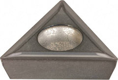 Kennametal - TPMT32.51 LF Grade KC5025 Carbide Turning Insert - TiAlN Finish, 60° Triangle, 3/8" Inscr Circle, 5/32" Thick, 1/64" Corner Radius - Eagle Tool & Supply