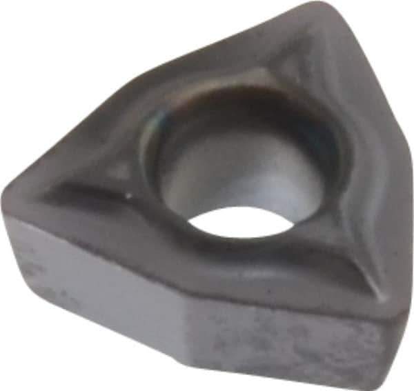 Kennametal - WPMT1.51.21 LF Grade KC5025 Carbide Turning Insert - TiAlN Finish, 80° Trigon, 3/16" Inscr Circle, 5/64" Thick, 1/64" Corner Radius - Eagle Tool & Supply