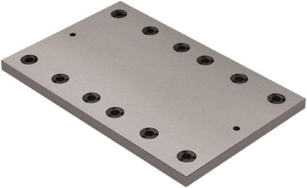 Jergens - 25" Long x 16" Wide Steel Fixture Plate - 1.13" Plate Thickness - Eagle Tool & Supply