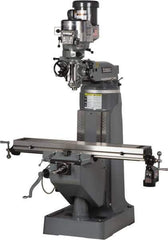 Bridgeport - 9" Table Width x 49" Table Length, Variable Speed Pulley Control, 3 Phase Knee Milling Machine - 2 hp - Eagle Tool & Supply