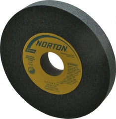 Norton - 6" Diam x 1-1/4" Hole x 3/4" Thick, I Hardness, 80 Grit Surface Grinding Wheel - Silicon Carbide, Type 1, Medium Grade, 4,140 Max RPM, Vitrified Bond, No Recess - Eagle Tool & Supply