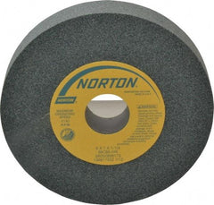 Norton - 6" Diam x 1-1/4" Hole x 1" Thick, I Hardness, 80 Grit Surface Grinding Wheel - Silicon Carbide, Type 1, Medium Grade, 4,140 Max RPM, Vitrified Bond, No Recess - Eagle Tool & Supply