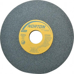 Norton - 7" Diam x 1-1/4" Hole x 1/4" Thick, J Hardness, 80 Grit Surface Grinding Wheel - Silicon Carbide, Type 1, Medium Grade, 3,600 Max RPM, Vitrified Bond, No Recess - Eagle Tool & Supply