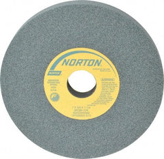 Norton - 7" Diam x 1-1/4" Hole x 3/4" Thick, J Hardness, 80 Grit Surface Grinding Wheel - Silicon Carbide, Type 1, Medium Grade, 3,600 Max RPM, Vitrified Bond, No Recess - Eagle Tool & Supply