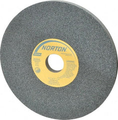 Norton - 8" Diam x 1-1/4" Hole x 1/2" Thick, I Hardness, 60 Grit Surface Grinding Wheel - Silicon Carbide, Type 1, Medium Grade, 3,600 Max RPM, Vitrified Bond, No Recess - Eagle Tool & Supply