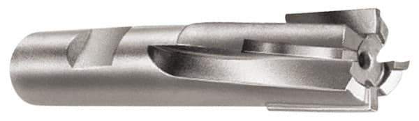 Made in USA - 1", 1-1/4" LOC, 7/8" Shank Diam, 4" OAL, 6 Flute, Carbide-Tipped Square End Mill - Single End, Uncoated, Spiral Flute, 6° Helix, Right Hand Cut, Right Hand Flute - Eagle Tool & Supply