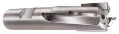 Made in USA - 1-1/4", 1-1/4" LOC, 1" Shank Diam, 4-1/4" OAL, 6 Flute, Carbide-Tipped Square End Mill - Single End, Uncoated, Spiral Flute, 6° Helix, Right Hand Cut, Right Hand Flute - Eagle Tool & Supply