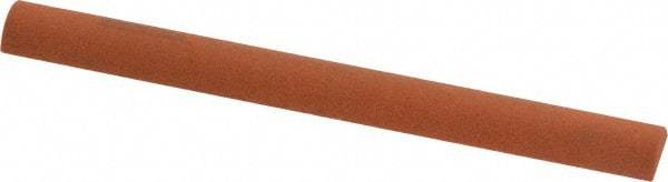 Norton - 4" Long x 3/8" Diam Aluminum Oxide Sharpening Stone - Half Round, Fine Grade - Eagle Tool & Supply