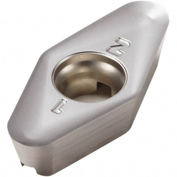 Seco - VPGX220605 E10 Grade H25 Carbide Milling Insert - Uncoated, 1/4" Thick, 0.551" Inscribed Circle, 0.018" Corner Radius - Eagle Tool & Supply