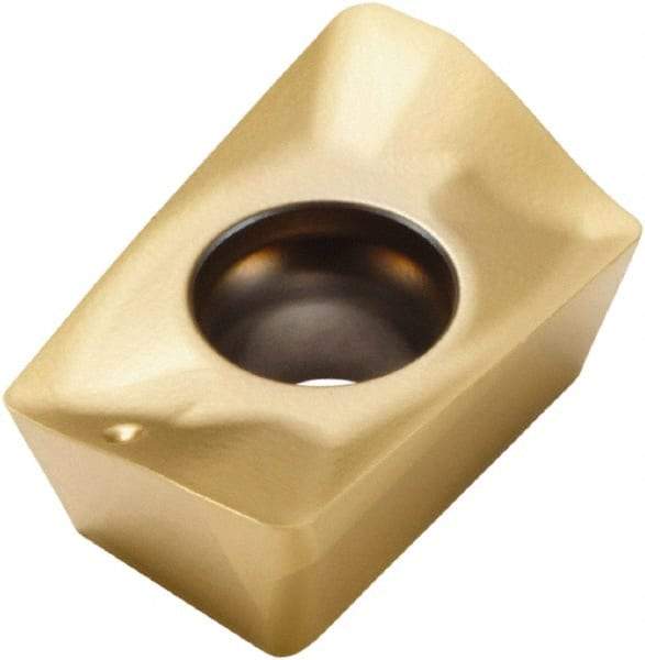 Seco - XOEX120424 M07 Grade F30M Carbide Milling Insert - TiAlN/TiN Finish, 0.199" Thick, 3/32" Corner Radius - Eagle Tool & Supply