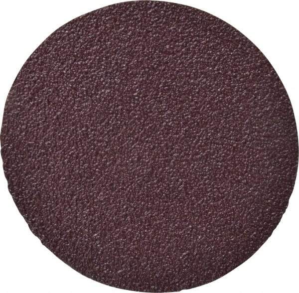 3M - 3" Diam, 50 Grit Aluminum Oxide Adhesive PSA Disc - Coarse Grade, X Weighted Cloth Backing, For Bench Top Motors, Disc Sanders, Random Orbital Sanders - Eagle Tool & Supply