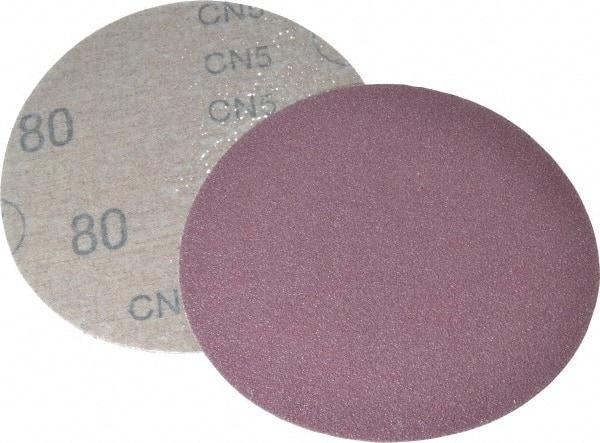 3M - 5" Diam, 80 Grit Aluminum Oxide Adhesive PSA Disc - Medium Grade, X Weighted Cloth Backing, For Bench Top Motors, Random Orbital Sanders - Eagle Tool & Supply