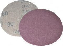 3M - 5" Diam, 80 Grit Aluminum Oxide Adhesive PSA Disc - Medium Grade, X Weighted Cloth Backing, For Bench Top Motors, Random Orbital Sanders - Eagle Tool & Supply