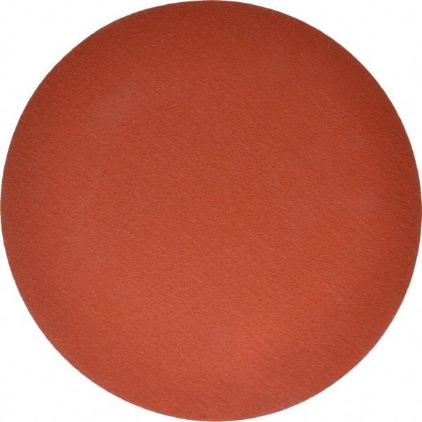 3M - 12" Diam, 50 Grit Ceramic Adhesive PSA Disc - Coarse Grade, Orange, YF Weighted Backing, Flexible, Use with Bench Top Motors - Eagle Tool & Supply