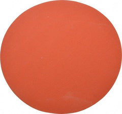 3M - 12" Diam, 80 Grit Ceramic Adhesive PSA Disc - Medium Grade, Orange, YF Weighted Backing, Flexible, Use with Bench Top Motors - Eagle Tool & Supply