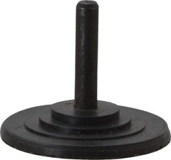 3M - 2" Diam Adhesive/PSA Disc Backing Pad - 1/4" Shank Diam, Medium Density, 15,000 RPM - Eagle Tool & Supply