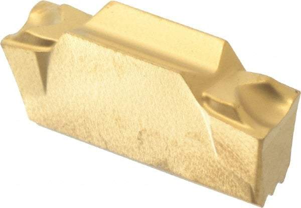 Seco - LCMF, 0.157" Cutting Width, MC, CP600 Grade, Double End Multi-Directional Turning Insert - TiAlN, TiN Coated - Eagle Tool & Supply