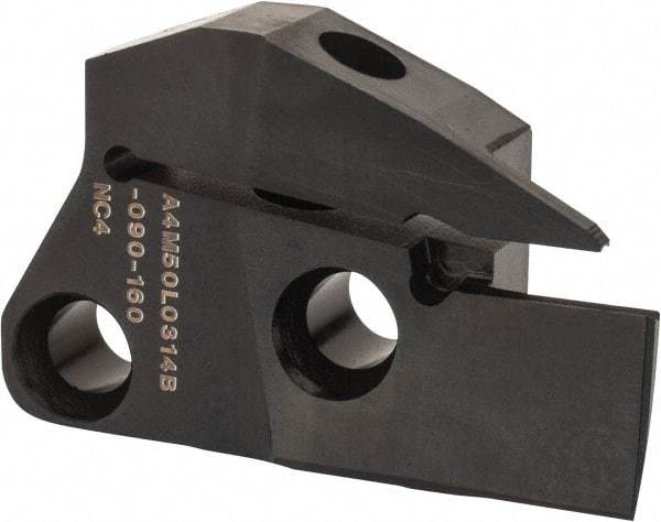 Kennametal - 3mm Groove Width, 14mm Max Depth of Cut, Left Hand Cut, A4M-B Indexable Grooving Blade - 3 Seat Size, Series A4 - Eagle Tool & Supply