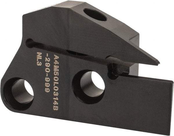 Kennametal - 3mm Groove Width, 14mm Max Depth of Cut, Left Hand Cut, A4M-B Indexable Grooving Blade - 3 Seat Size, Series A4 - Eagle Tool & Supply