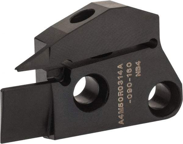 Kennametal - 3mm Groove Width, 14mm Max Depth of Cut, Right Hand Cut, A4M-A Indexable Grooving Blade - 3 Seat Size, Series A4 - Eagle Tool & Supply