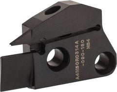 Kennametal - 3mm Groove Width, 14mm Max Depth of Cut, Right Hand Cut, A4M-A Indexable Grooving Blade - 3 Seat Size, Series A4 - Eagle Tool & Supply