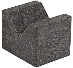 SPI - 90° Angle, Black Granite V-Block - 6" Long x 6" Wide x 6" High, Sold as Matched Pair - Eagle Tool & Supply