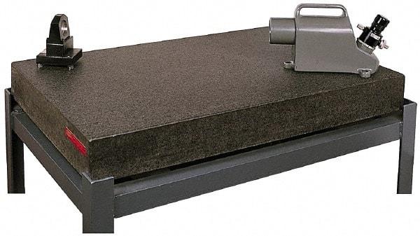 SPI - 18" Long x 12" Wide x 3" Thick, Granite Inspection Surface Plate - 4 Ledges, AA Laboratory Grade, 0.000025" Unilateral Tolerance, Includes NIST Traceability Certificate - Eagle Tool & Supply