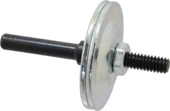 Made in USA - 1/4" Hole, Wheel Mandrel - 5/8" Max Wheel Width, 1/4" Shank Diam, 2-1/2" OAL - Eagle Tool & Supply