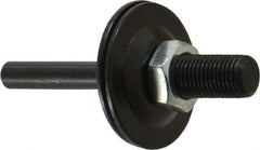 Value Collection - 3/8" Hole, Nut Lock Wheel Mandrel - 2-1/2" OAL, 3/8" Max Wheel Width, 1/4" Shank Diam - Eagle Tool & Supply