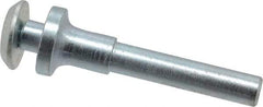 Value Collection - 1/4" Hole, Wheel Mandrel - 2-1/8" OAL, 3/8" Max Wheel Width, 1/4" Shank Diam - Eagle Tool & Supply